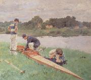 Gueldry Ferdinand-Joseph On The River Bank oil painting artist